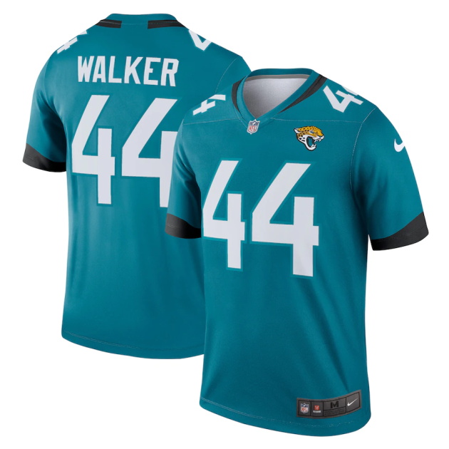 mens nike travon walker teal jacksonville jaguars legend jersey